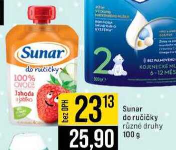Sunar do ručičky různé druhy 100 g JIP