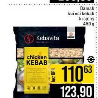 Damak kuřecí kebab krájený 450 g