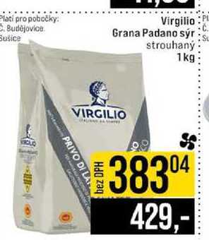 Virgilio Grana Padano sýr strouhaný 1kg 