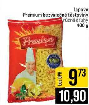 Japavo Premium bezvaječné těstoviny různé druhy 400 g