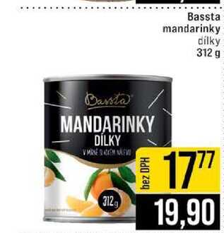 Bassta mandarinky cílky 312 g