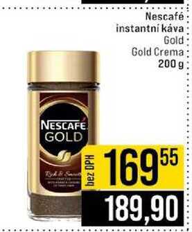 Nescafé instantní káva Gold Gold Crema 200g