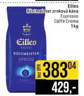 Eilles Röstmeister zrnková káva Espresso Caffé Crema 1kg