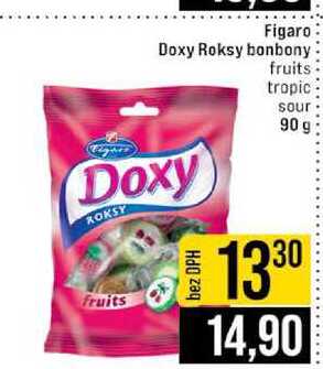 Figaro Doxy Roksy bonbony Fruits tropic sour 90 g