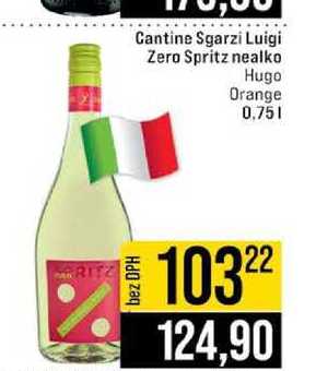 Cantine Sgarzi Luigi Zero Spritz nealko Hugo Orange 0,75l