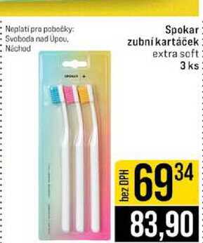 Spokar zubní kartáček extra soft 3 ks JIP