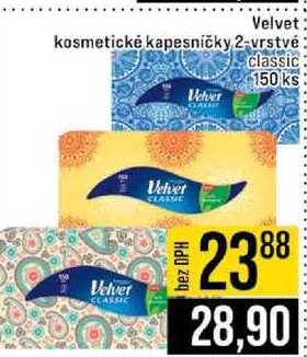 Velvet kosmetické kapesníčky 2-vrstvé classic 150 ks JIP