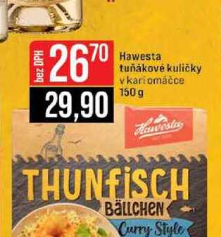 Hawesta tuňákové kuličky v kari omáčce 150 g