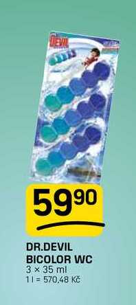 DR.DEVIL BICOLOR WC 3 x 35 ml FLOP TOP