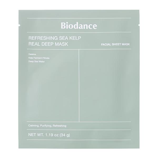 Biodance Refreshing Sea Kelp Real Deep Mask zklidňující hydrogelová maska s mořskou řasou, 34 g Košík.cz