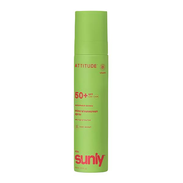 Attitude Dětský minerální opalovací krém ve spreji Sunly SPF 50 s vůní melounu a kokosu