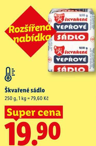 Škvařené sádlo, 250 g