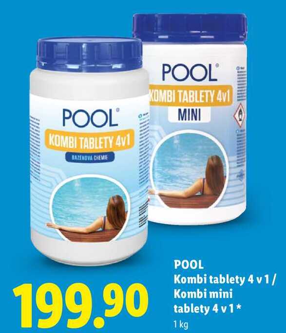 POOL Kombi tablety 4 v 1/ Kombi mini tablety 4 v 1, 1 kg  