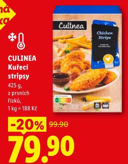 CULINEA Kuřecí stripsy, 425 g