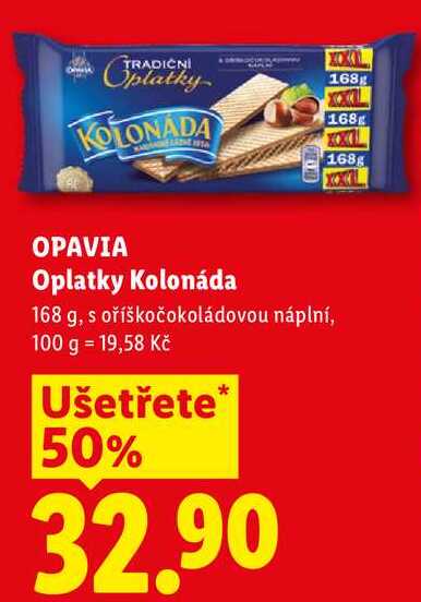 OPAVIA Oplatky Kolonáda, 168 g