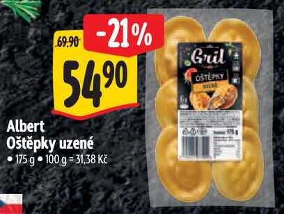Albert Oštěpky uzené, 175 g