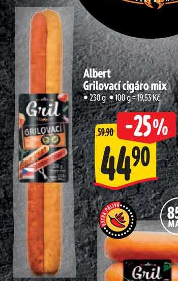 Albert Grilovací cigáro mix, 230 g