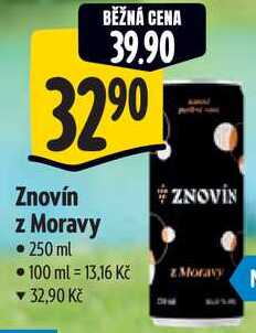 Znovín z Moravy, 250 ml 