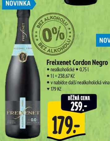 Freixenet Cordon Negro, 0,75 l
