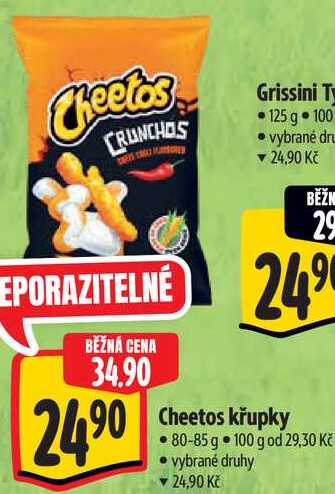 Cheetos křupky, 80-85 g