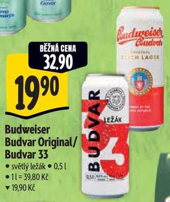 Budweiser Budvar 33, 0,5 l