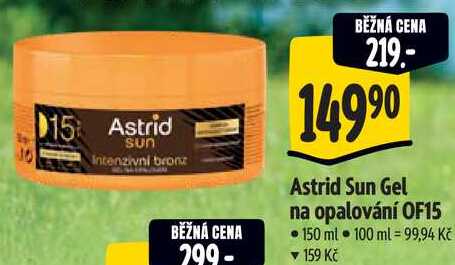 Astrid Sun Gel na opalování OF15, 150 ml Albert
