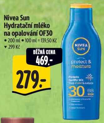 Nivea Sun Hydratační mléko na opalování OF30, 200 ml Albert