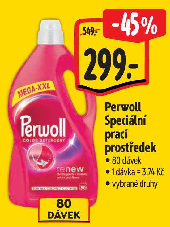 Perwoll Speciální prací prostředek, 80 dávek Albert