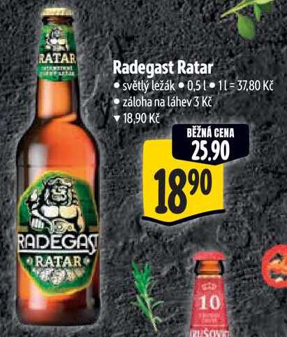 Radegast Ratar, 0,5 l