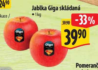 Jablka Giga skládaná, 1kg
