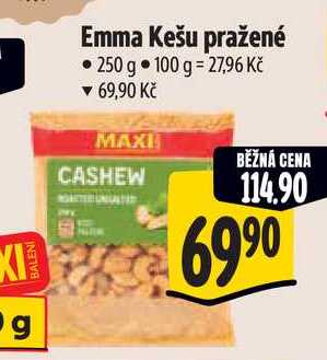 Emma Kešu pražené, 250 g