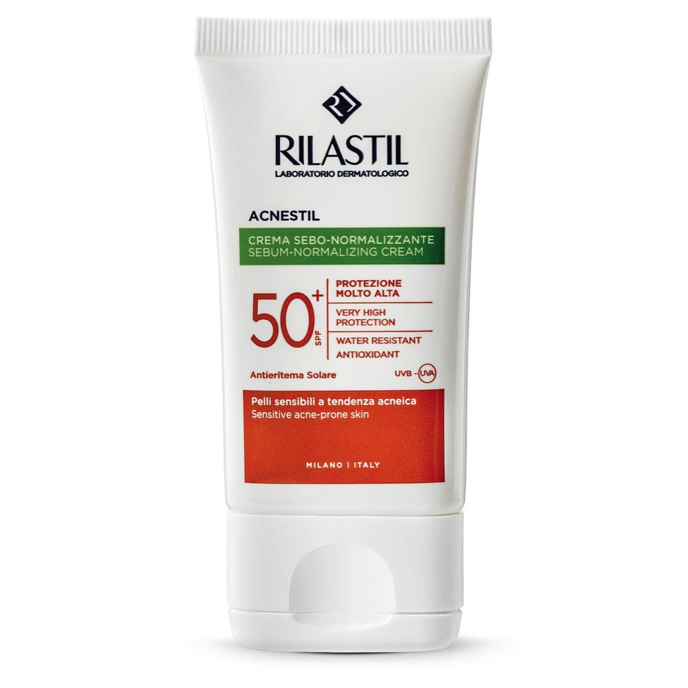 Rilastil Acnestil Ochranný krém na problematickou pleť SPF50+ 40 ml Lékárna LEMON