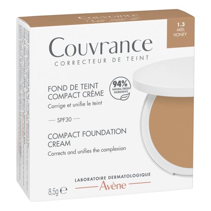Avene Couvrance Kompaktní krémový make-up SPF30 honey 8.5g Lékárna LEMON