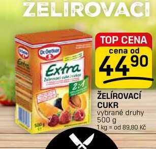ŽELÍROVACÍ CUKR vybrané druhy 500 g 