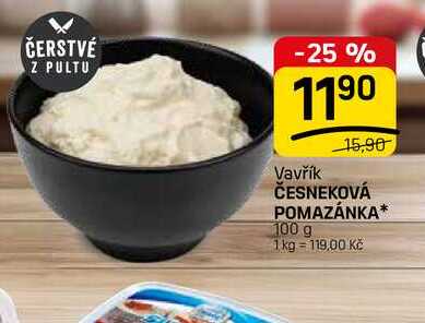 ČESNEKOVÁ POMAZÁNKA* 100 g 
