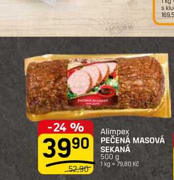 PEČENÁ MASOVÁ SEKANÁ 500 g 