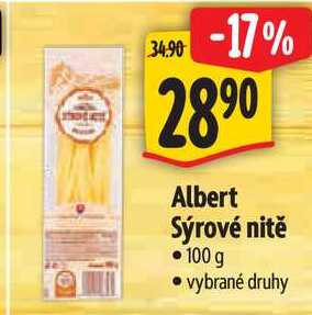 Albert Sýrové nitě, 100 g 