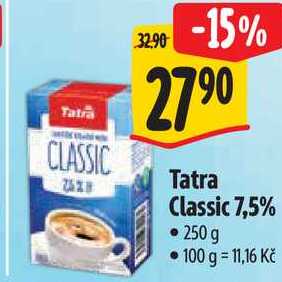 Tatra Classic 7,5%, 250g