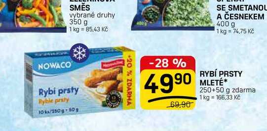 RYBÍ PRSTY MLETÉ* 250g 