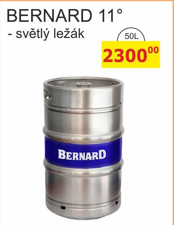 BERNARD 11° - světlý ležák 50L