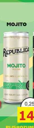 MOJITO REPUBLICA 0,25l míchaný nápoj