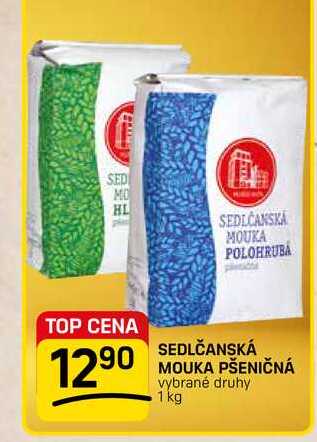 SEDLČANSKÁ MOUKA PŠENIČNÁ vybrané druhy 1 kg 
