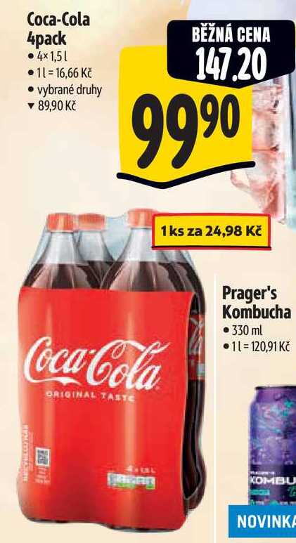 Coca-Cola 4pack, 4×1,51