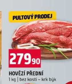 HOVĚZÍ PŘEDNÍ 1 kg bez kosti krk býk 