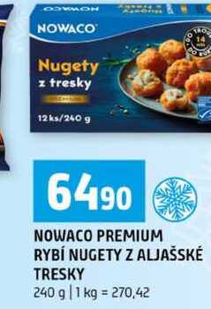 NOWACO PREMIUM RYBÍ NUGETY Z ALJAŠSKÉ TRESKY 240 g