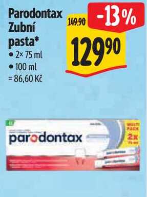 Parodontax Zubní pasta*, 2x 75 ml Albert