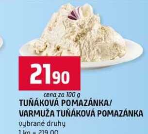 TUŇÁKOVÁ POMAZÁNKA VARMUŽA TUŇÁKOVÁ POMAZÁNKA vybrané druhy 100g
