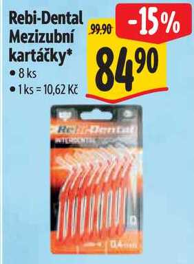 Rebi-Dental Mezizubní kartáčky*, 8 ks Albert