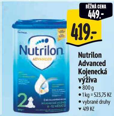 Nutrilon Advanced Kojenecká výživa, 800 g Albert