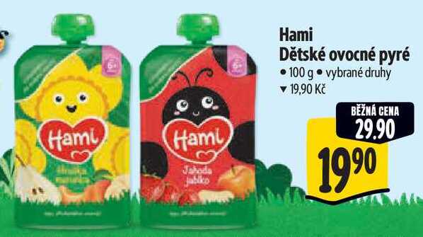 Hami Dětské ovocné pyré, 100 g Albert